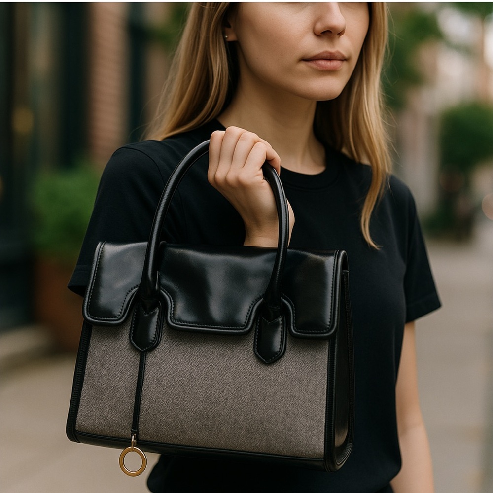 Edina Ronay London Vintage Leather Tote - Picture 1 of 11